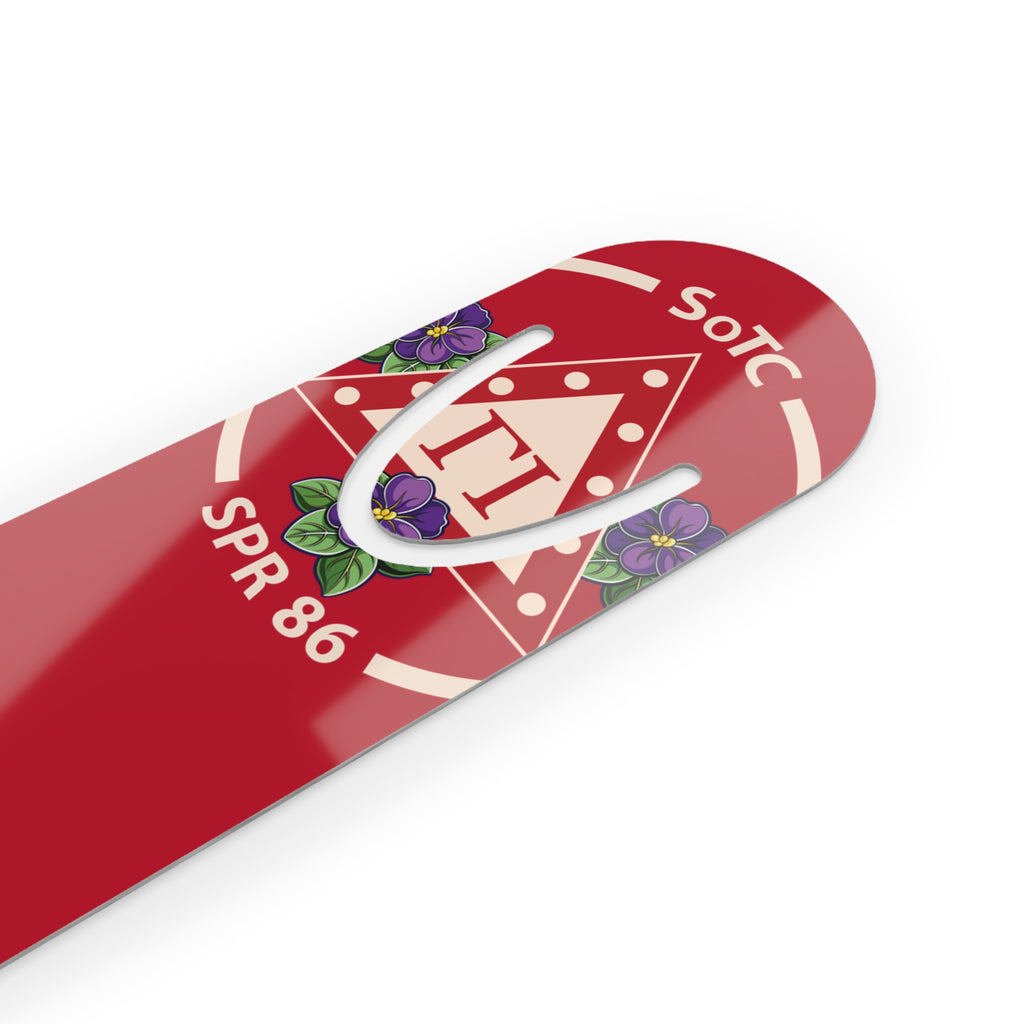 SOTC SPR '86 Minimalist Metal Bookmark with Cutout Loop