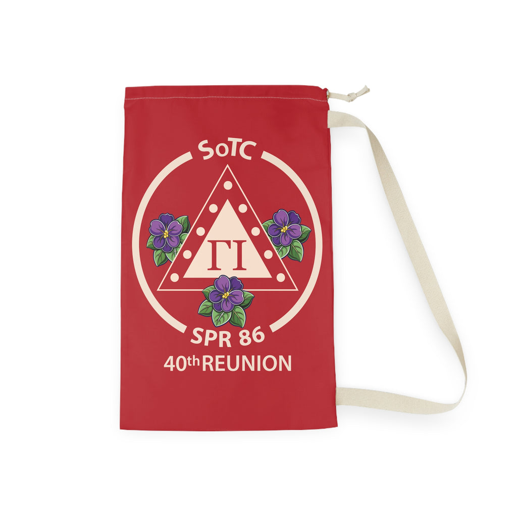 Greek Laundry Bag – SPR 86 Pi Triangle Crest with Violets