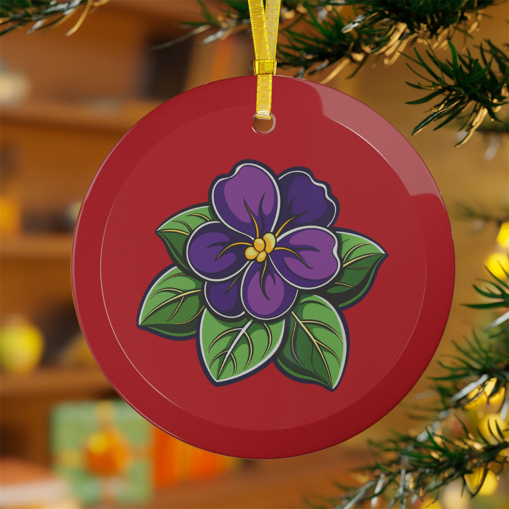 SOTC SPR '86 Glass African Violet Ornaments