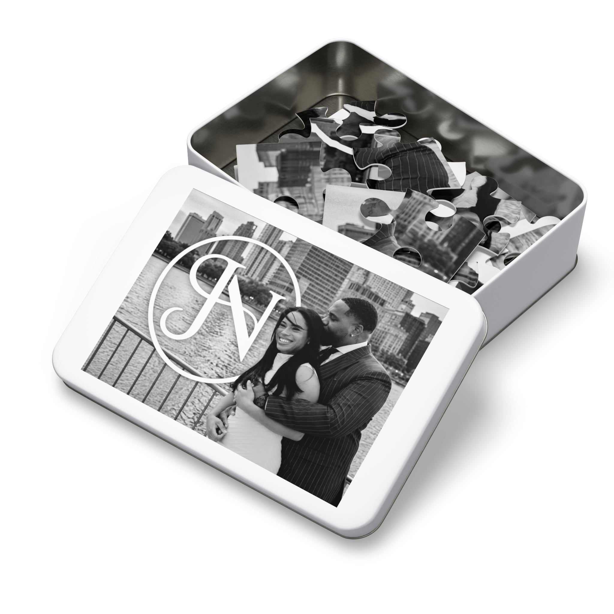 Nigel & Jalen Photo Jigsaw Puzzle with Tin - Custom Keepsake
