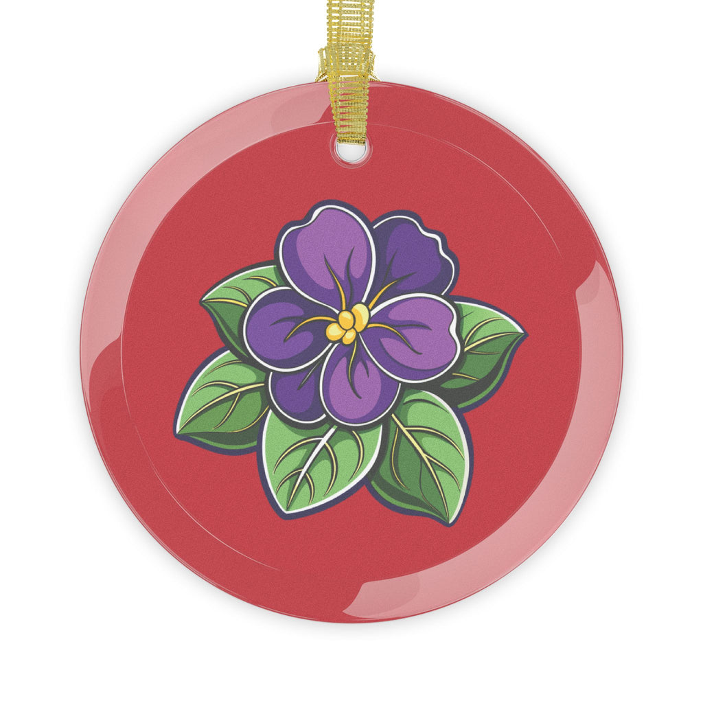 SOTC SPR '86 Glass African Violet Ornaments