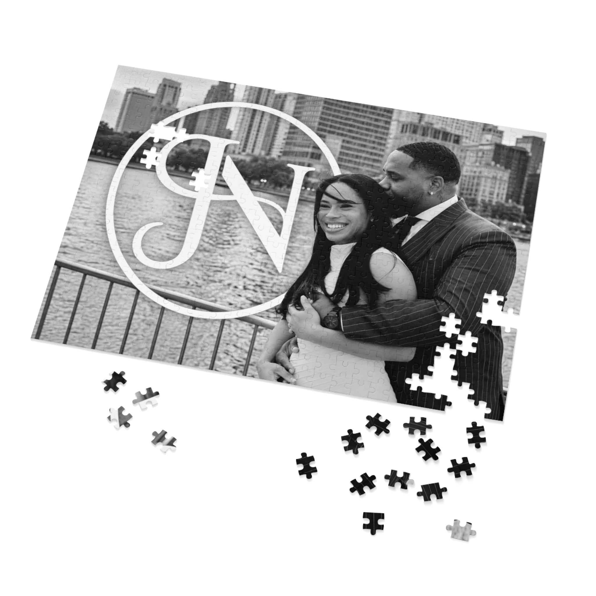Nigel & Jalen Photo Jigsaw Puzzle with Tin - Custom Keepsake