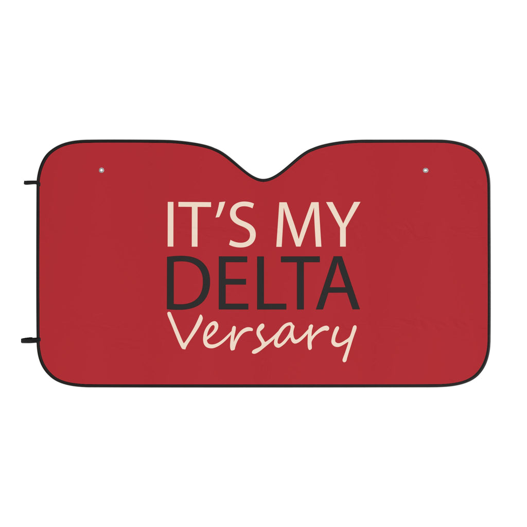 Car Sun Shade — "It’s My DeltaVersary" Front Windshield Protector