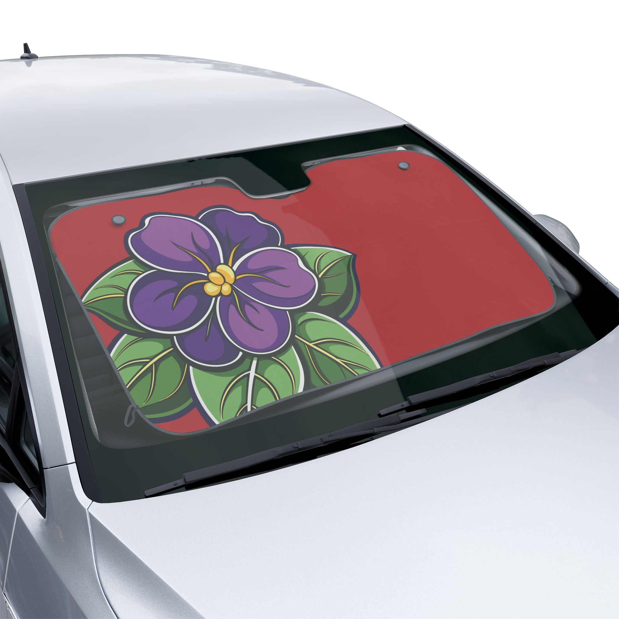 HU SOTC SPR '86 Car Sun Shade — African Violet Front Windshield Protector