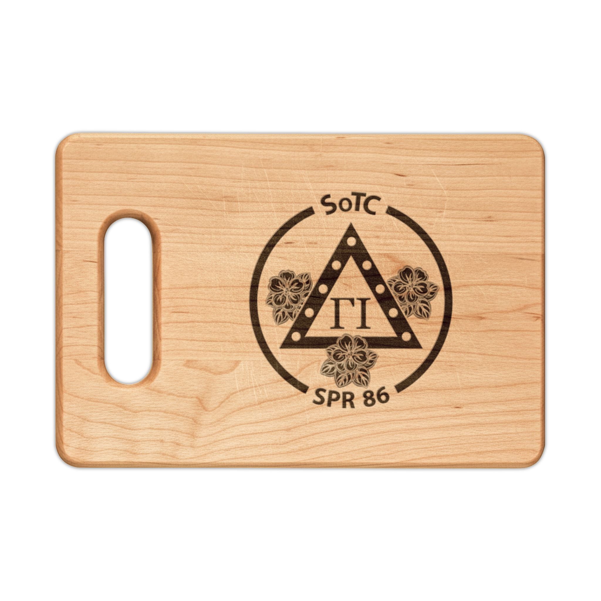 HU SOTC SPR '86 Gamma Iota Engraved Wooden Cutting Board
