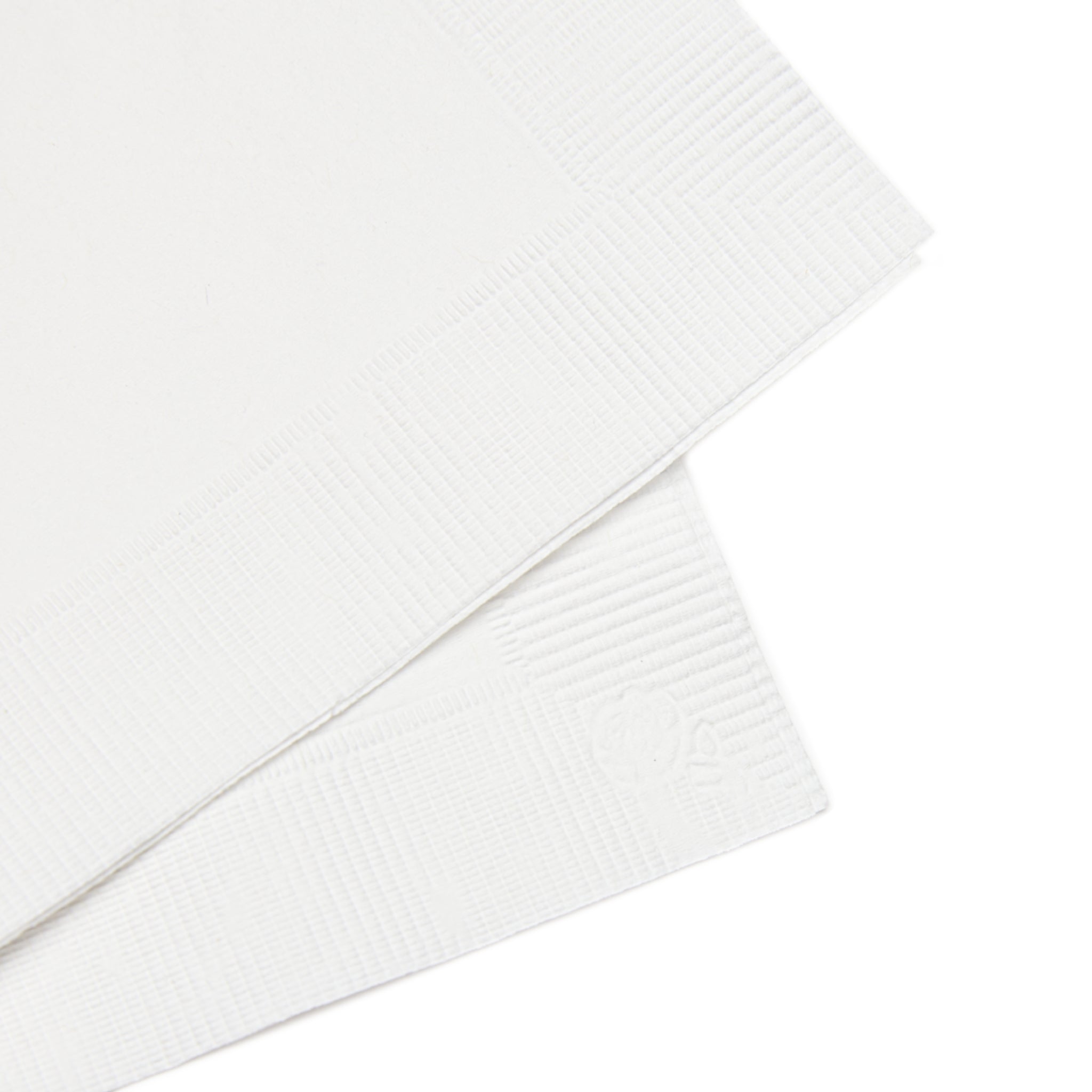 Nigel & Jalen Monogrammed White Cocktail Napkins — Merlot