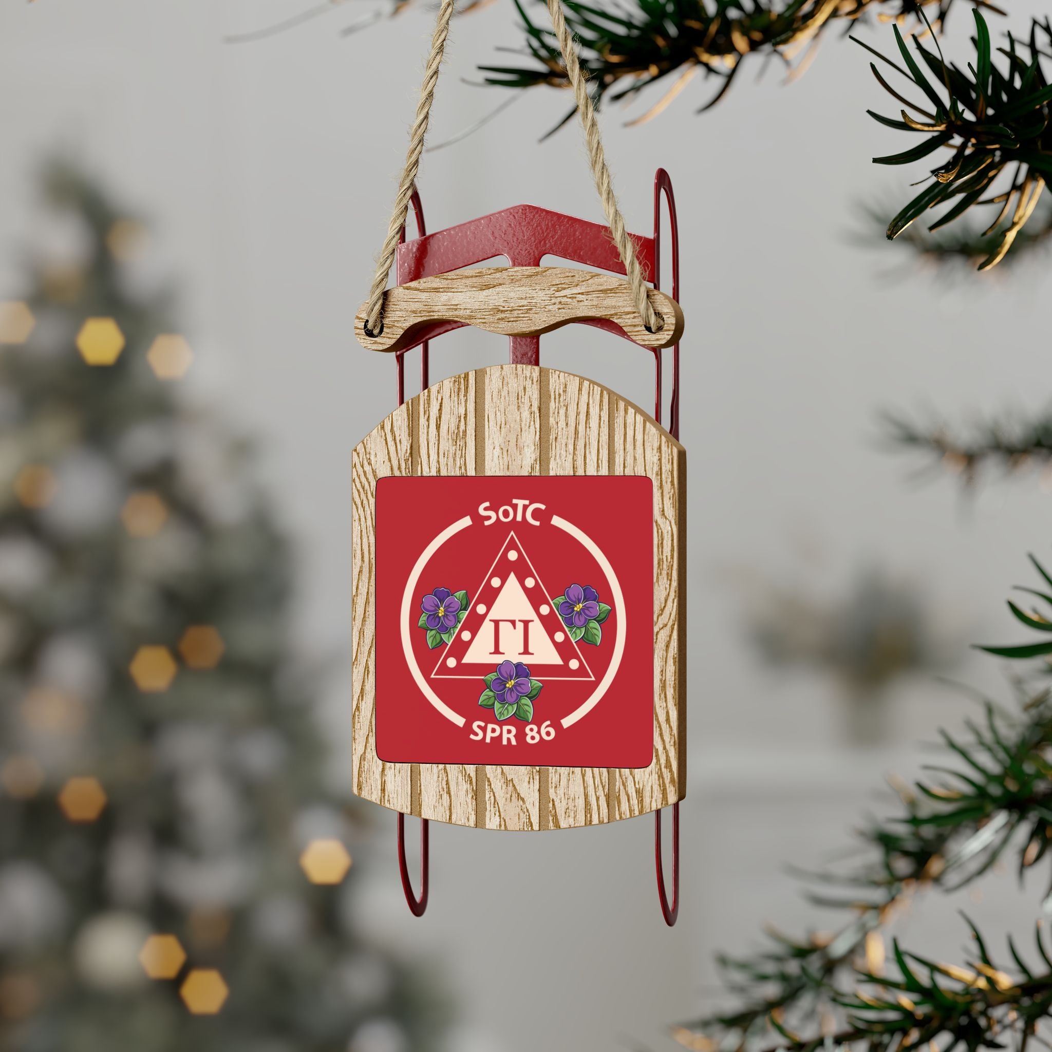 HU SOTC SPR '86 Sled Ornaments