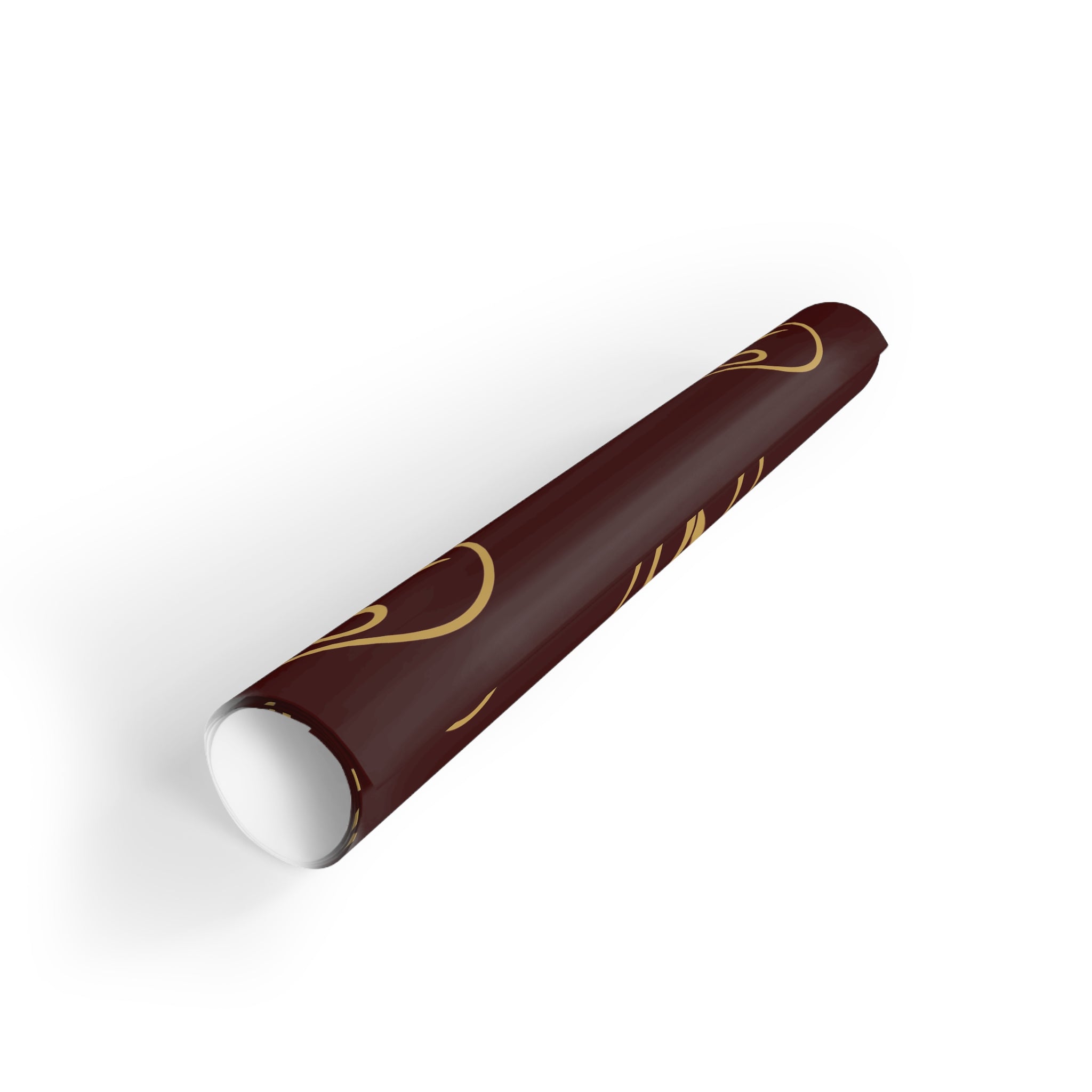 Nigel & Jalen Gift Wrap Roll — Luxe Burgundy & Gold Wrapping Paper