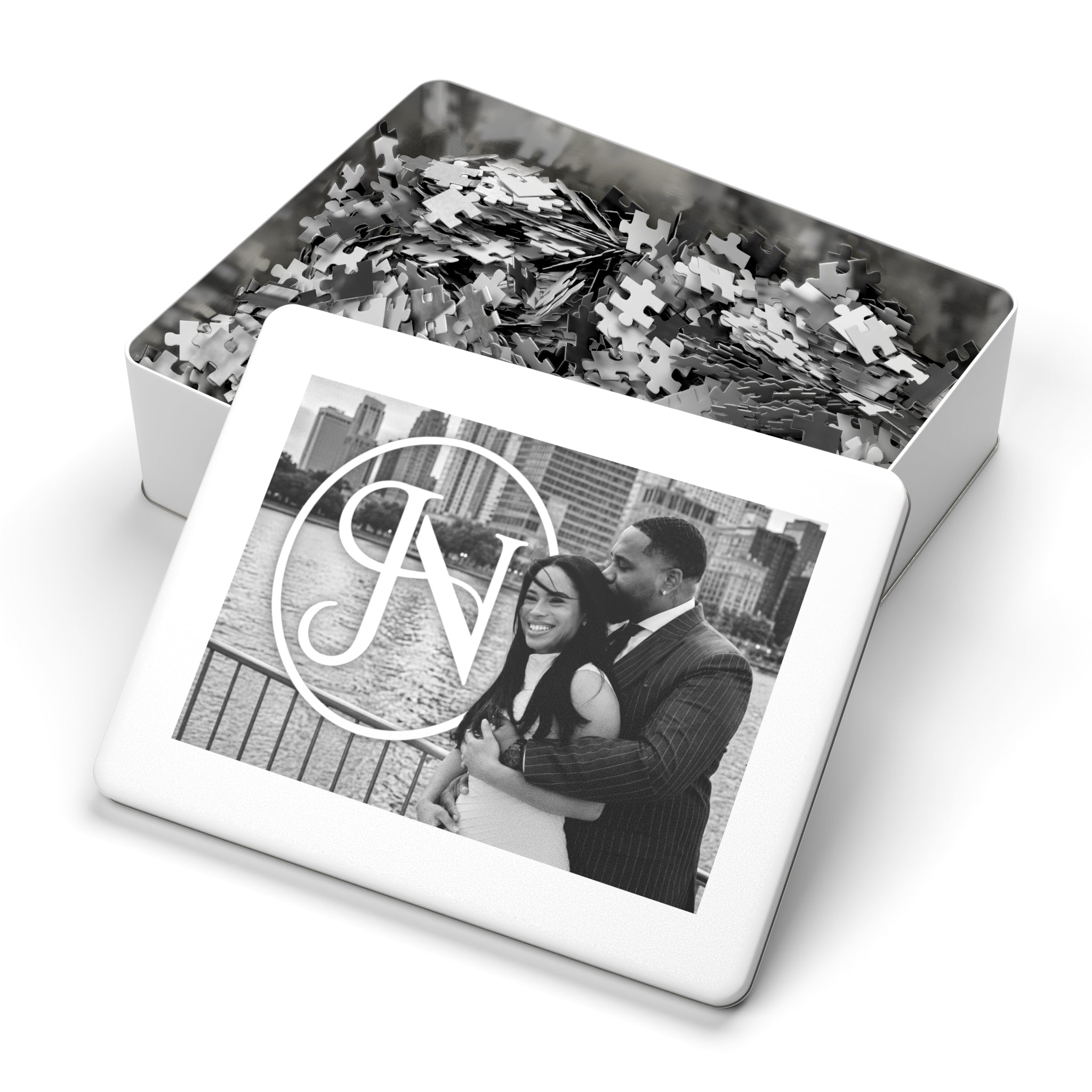 Nigel & Jalen Photo Jigsaw Puzzle with Tin - Custom Keepsake