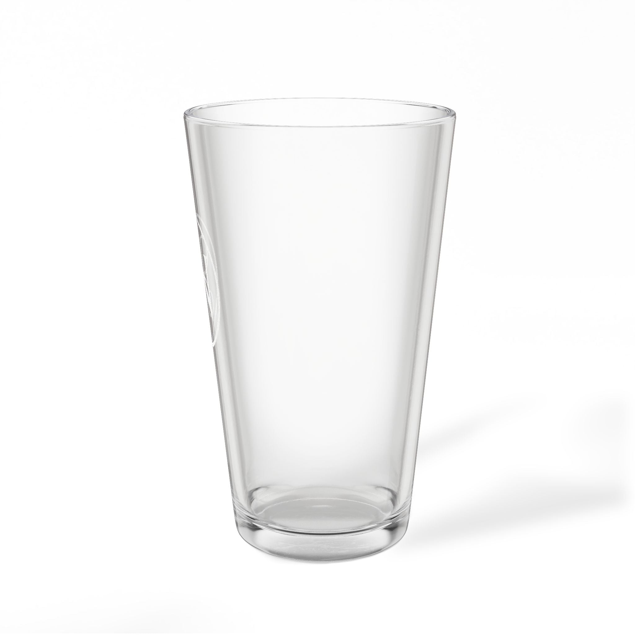 Nigel & Jalen  Engraved 16oz Pint Mixing Glass — Personalized Monogram Beer & Cocktail Glass