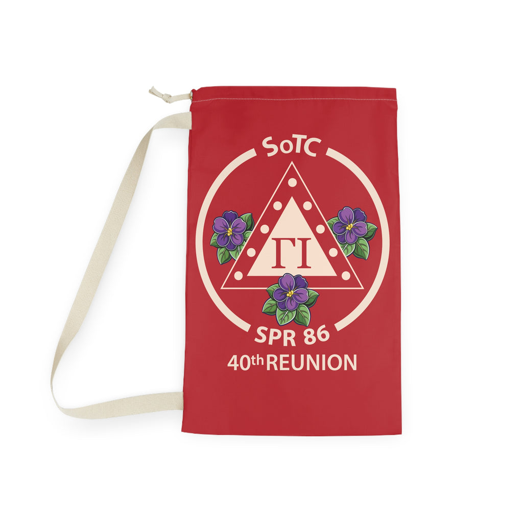Greek Laundry Bag – SPR 86 Pi Triangle Crest with Violets
