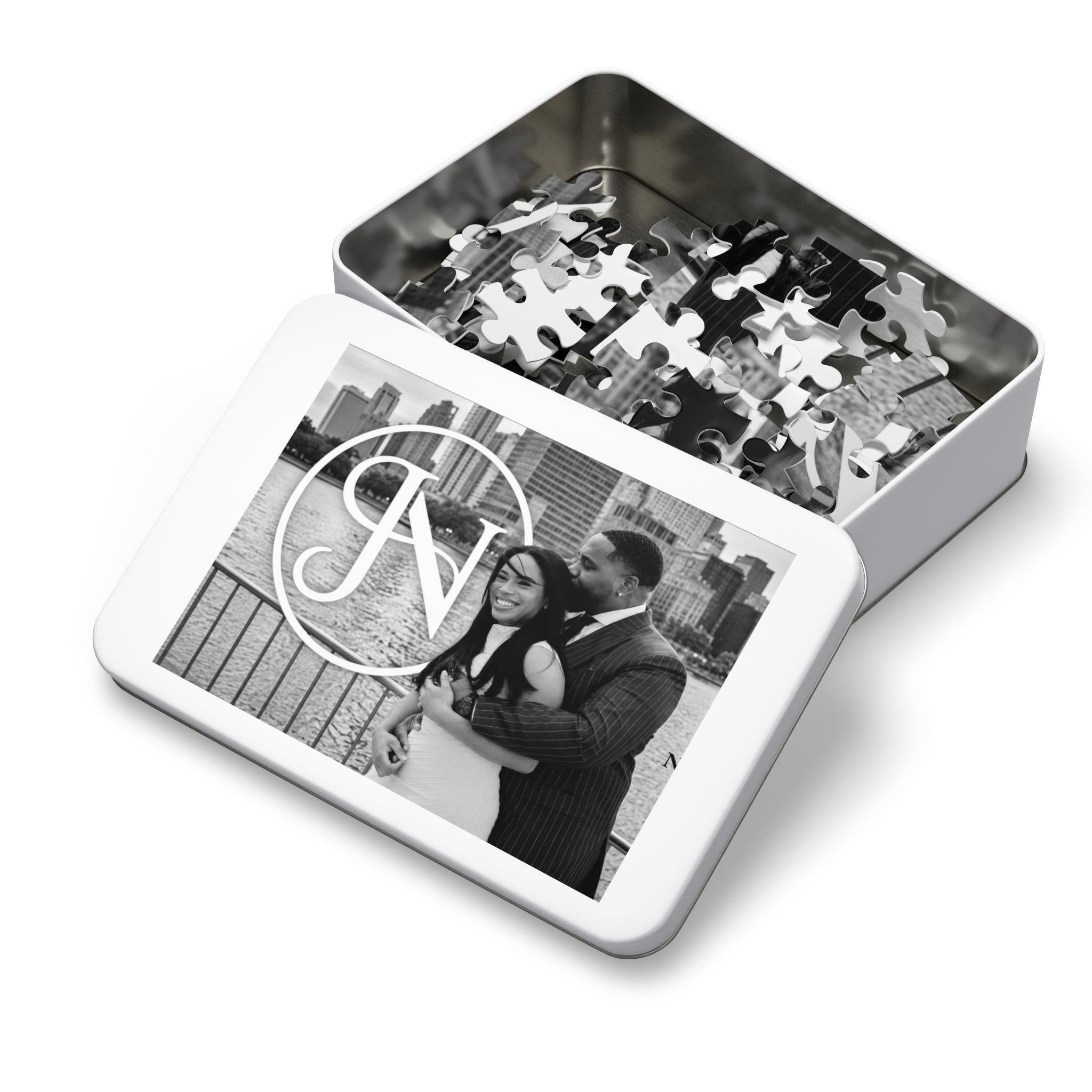 Nigel & Jalen Photo Jigsaw Puzzle with Tin - Custom Keepsake