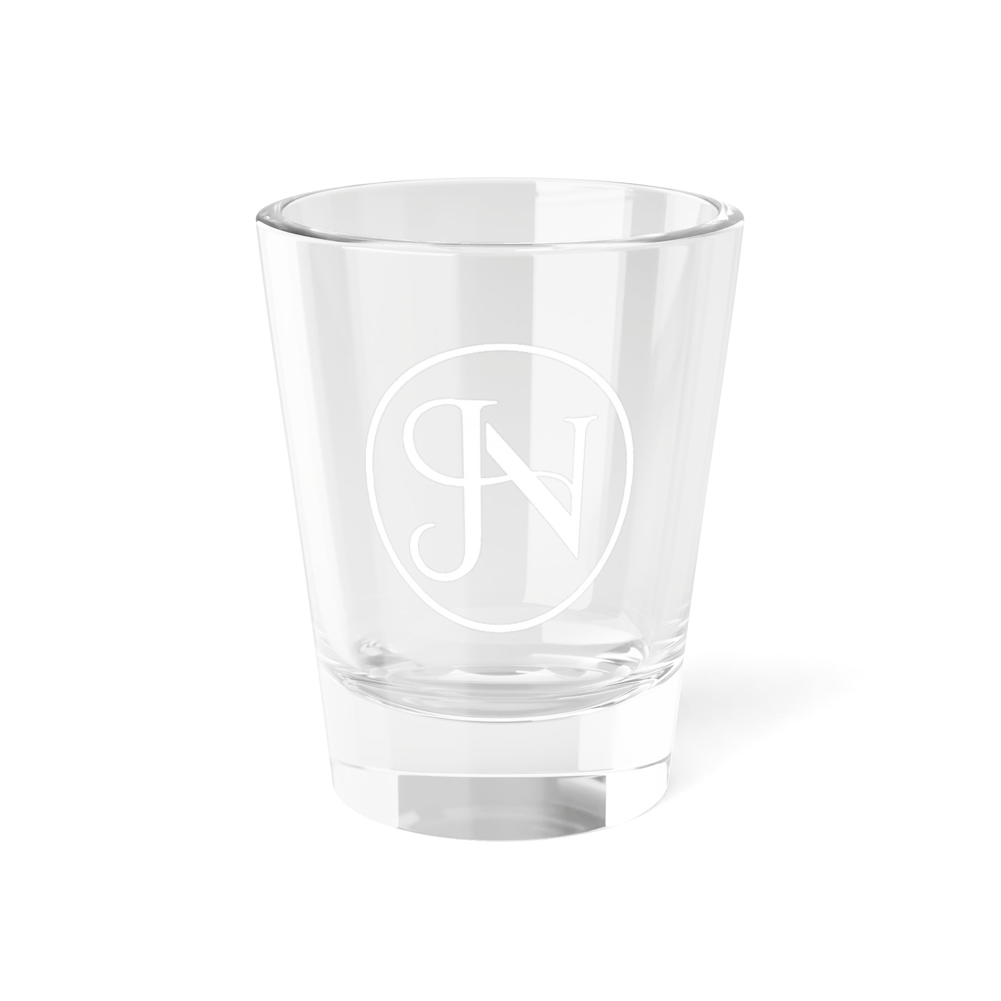 Nigel & Jalen Monogram Shot Glass — Personalized Initials Engraved 1.5oz