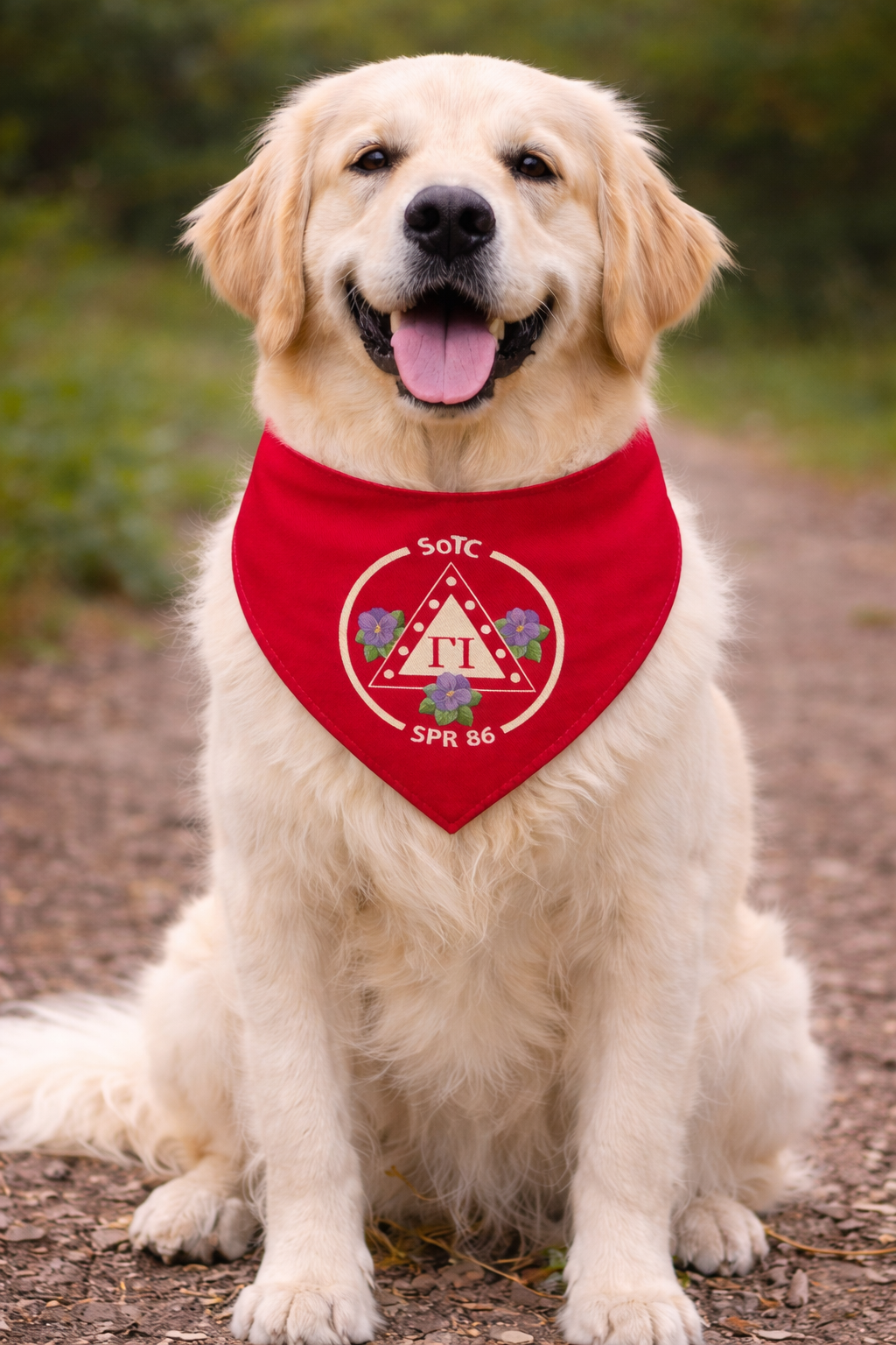 HU SOTC SPR '86 Gamma Iota Pet Bandana Collar M and XL