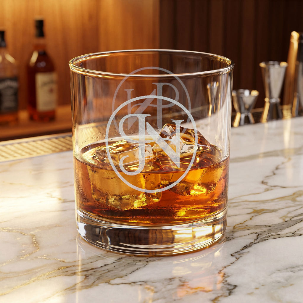 Nigel & Jalen Whiskey Glass, 10.5oz (Engraved)